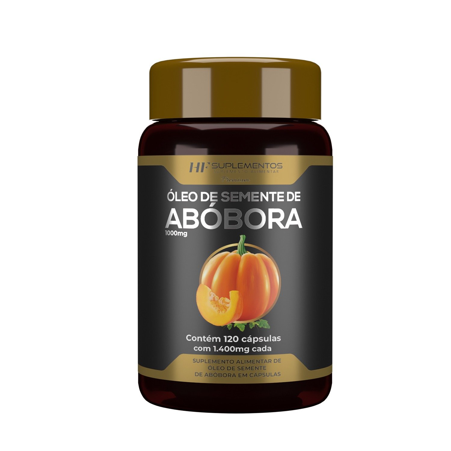 1 Frasco de Óleo de Semente de Abóbora HF 60 cápsulas - costa